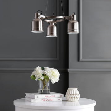 Liam 20" Metal LED Chandelier - JONATHAN Y
